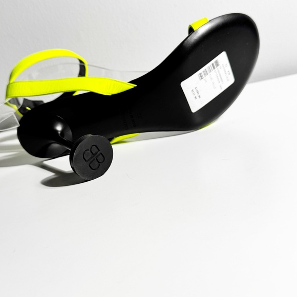 New Balenciaga Neon Yellow and Black Heels - Picture 6 of 8